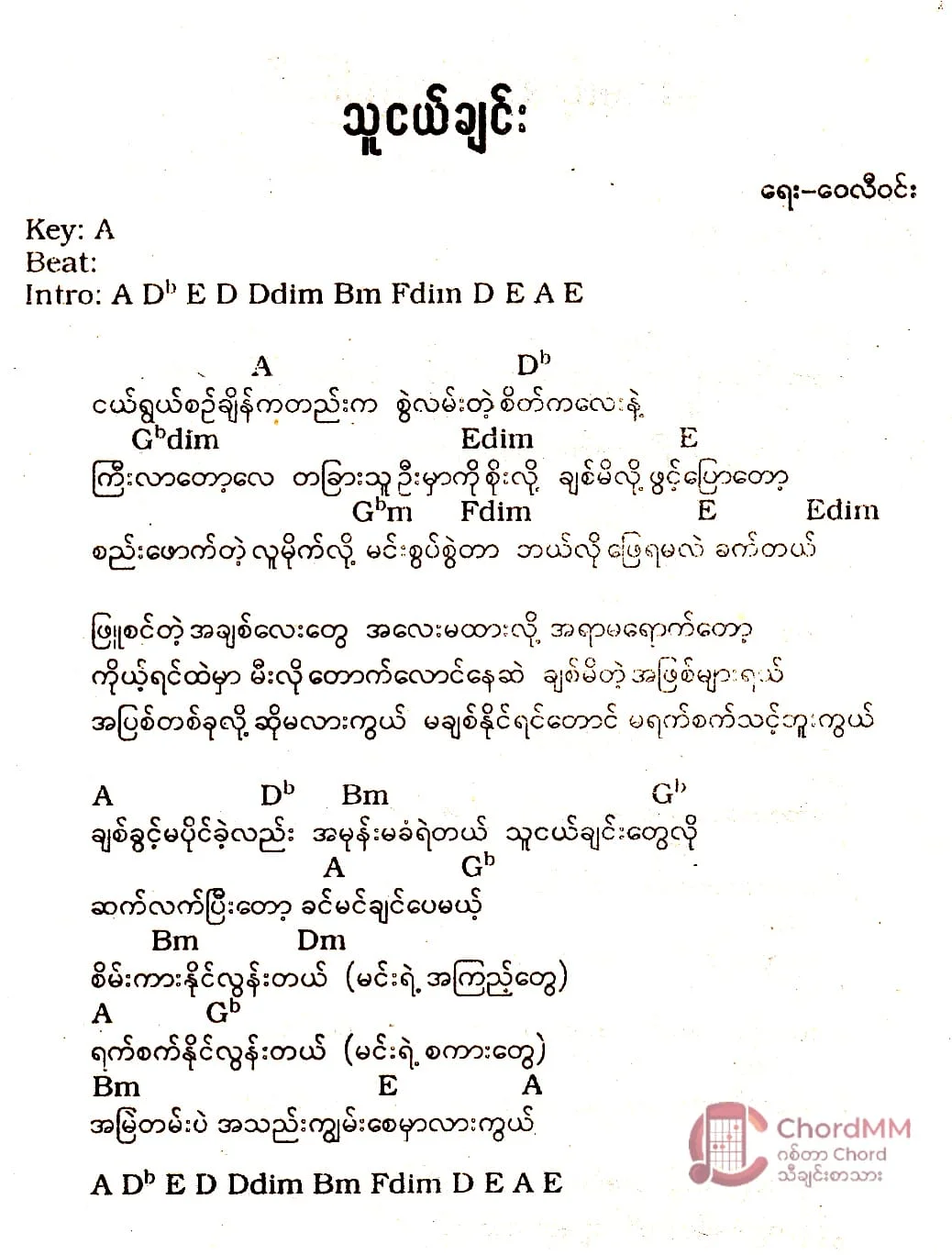 Thu Nge Chin - သူငယ်ချင်း
