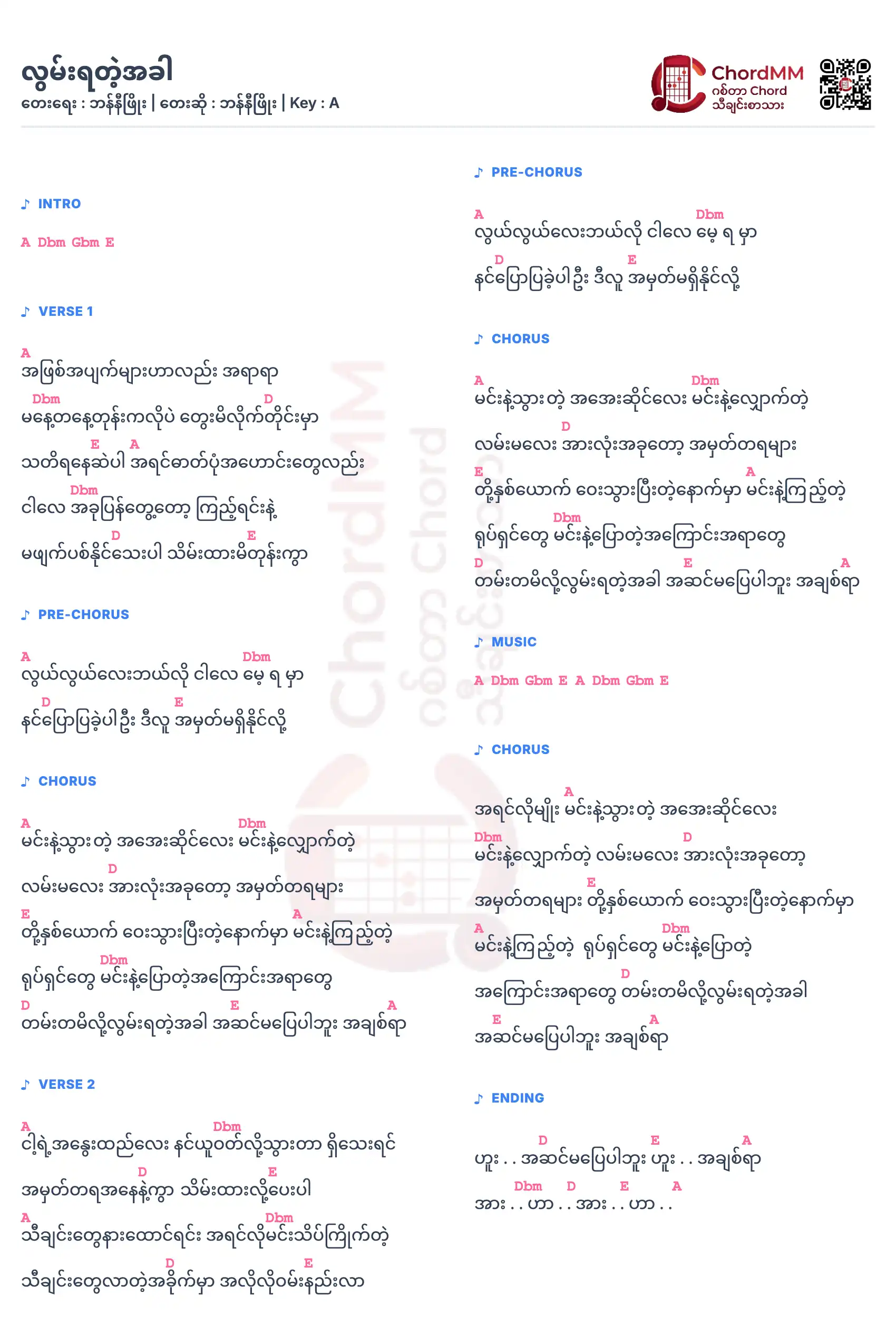 Lwan Ya Tae A Khar - လွမ်းရတဲ့အခါ