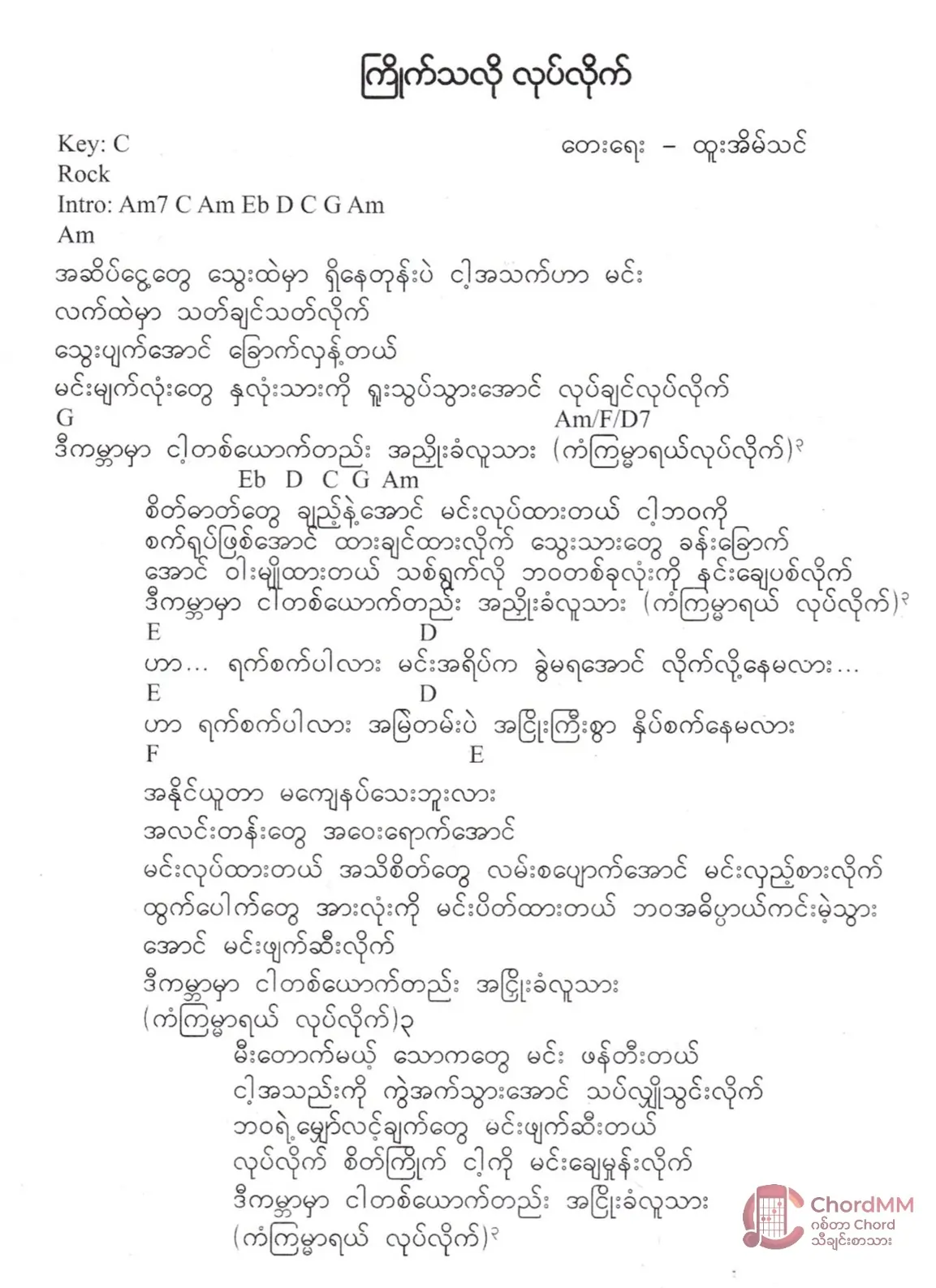 Kyite Tha Lo Lote - ကြိုက်သလိုလုပ်