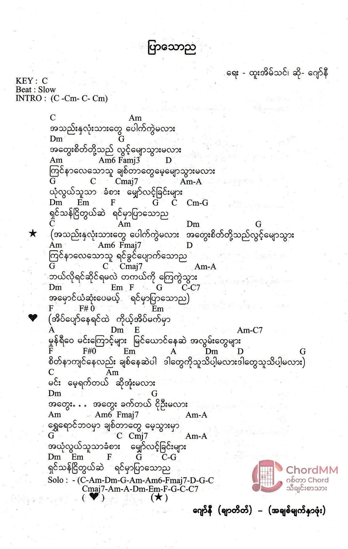 Pyar Thaw Nya - ပြာသောည
