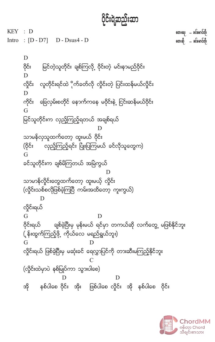 Wine Yae See Sar - ဝိုင်းရဲ့ဆည်းဆာ