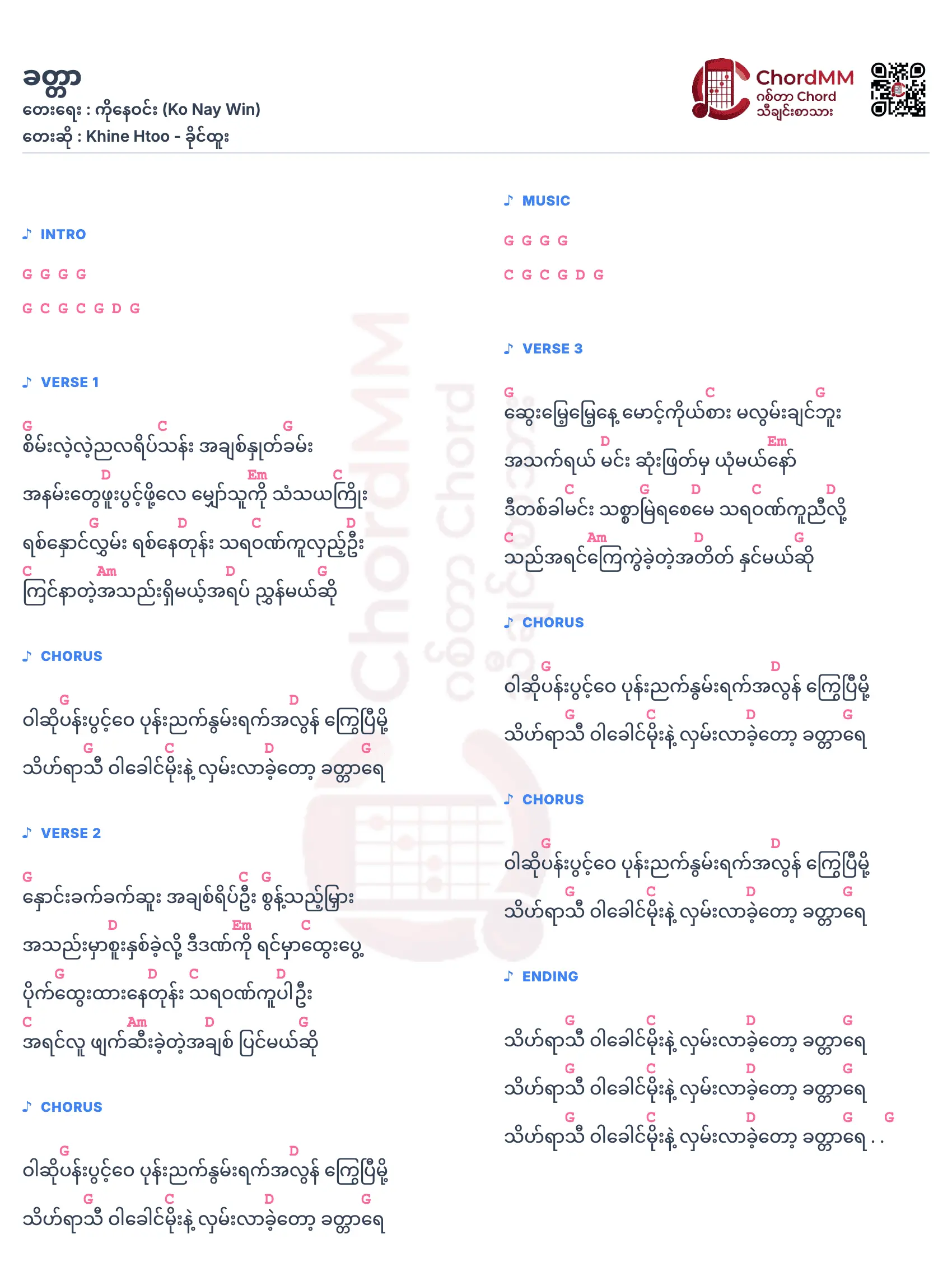 Khattar - ခတ္တာ
