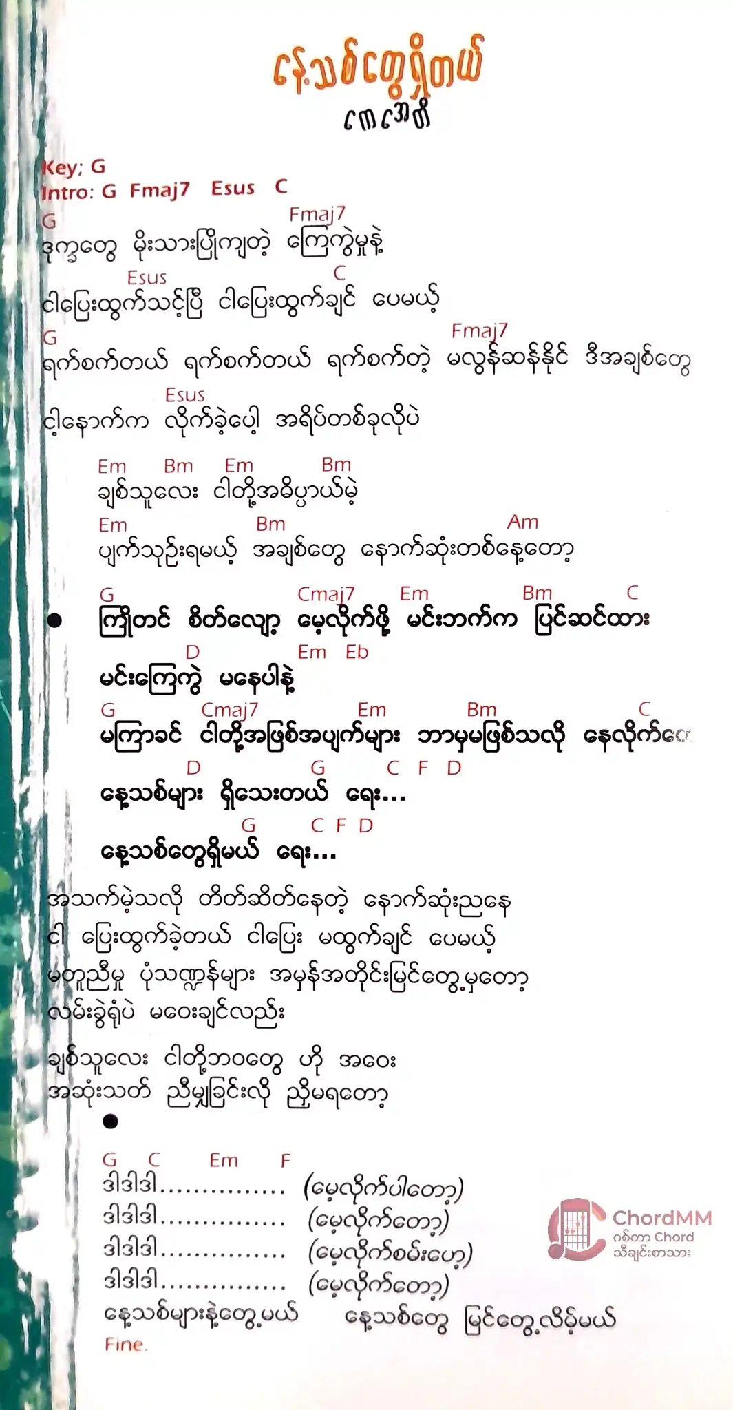 Naye Thit Tway Shi Tal - နေ့သစ်တွေရှိတယ်