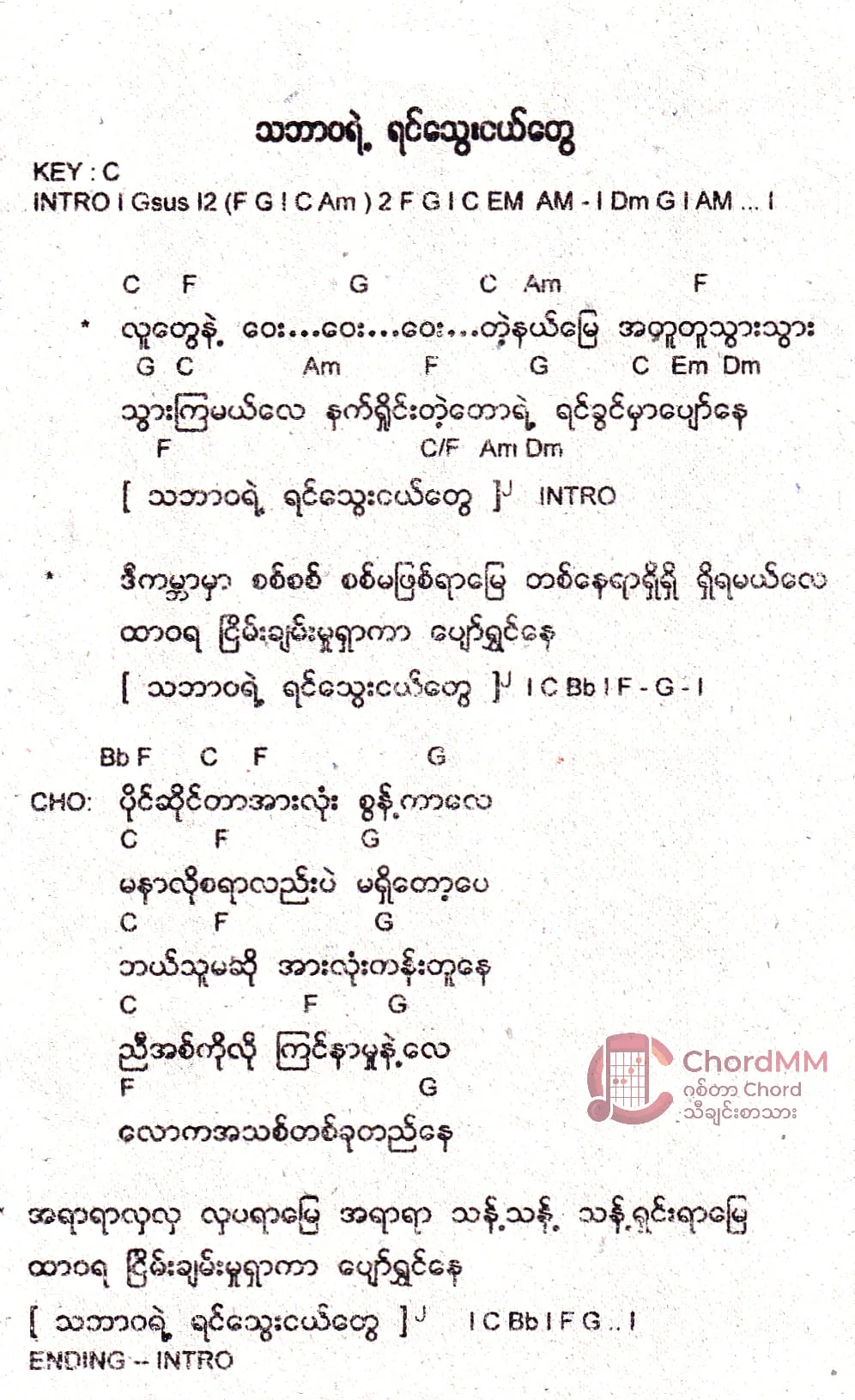Tha Bar Wa Yae Yin Thway Nge Tway - သဘာဝရဲ့ရင်သွေးငယ်တွေ